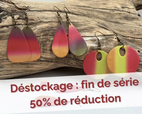 Stenna Bijoux - Bijoux en promotion - Fin de série de la collection Couleurs Unies