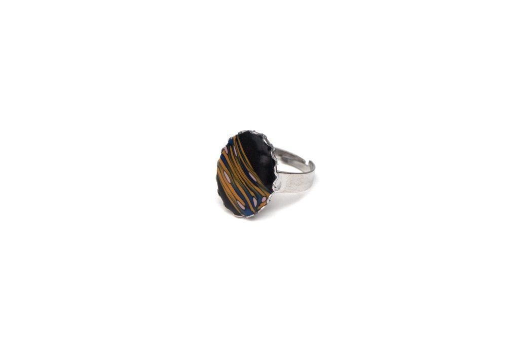 Collection Nature - Petite bague réglable ovale