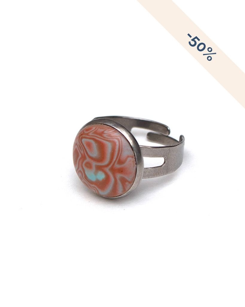 Petite bague ajustable en acier inoxydable - Collection Imitation - Destockage des anciennes collections