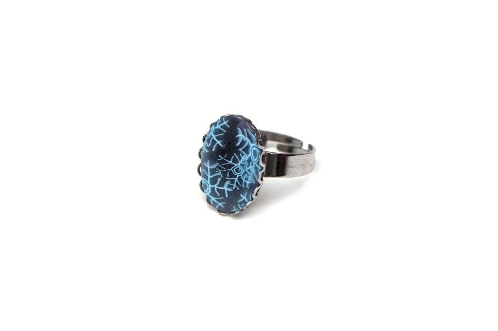 Collection Nature - Petite bague réglable ovale