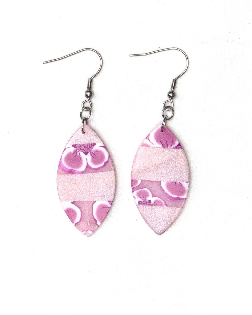 Boucles oreilles navettes - Collection Nature