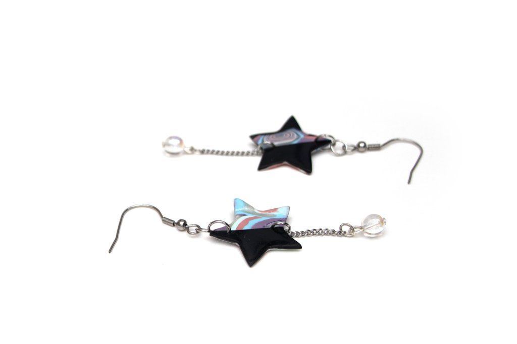Boucles d'oreilles étoiles - Collection Imitation - D'autres modèles sont disponibles sur la boutique. Cliquez sur l'image pour y accéder