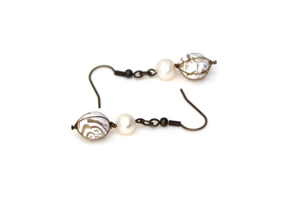 Boucles d'oreilles boules - Collection Géométrie