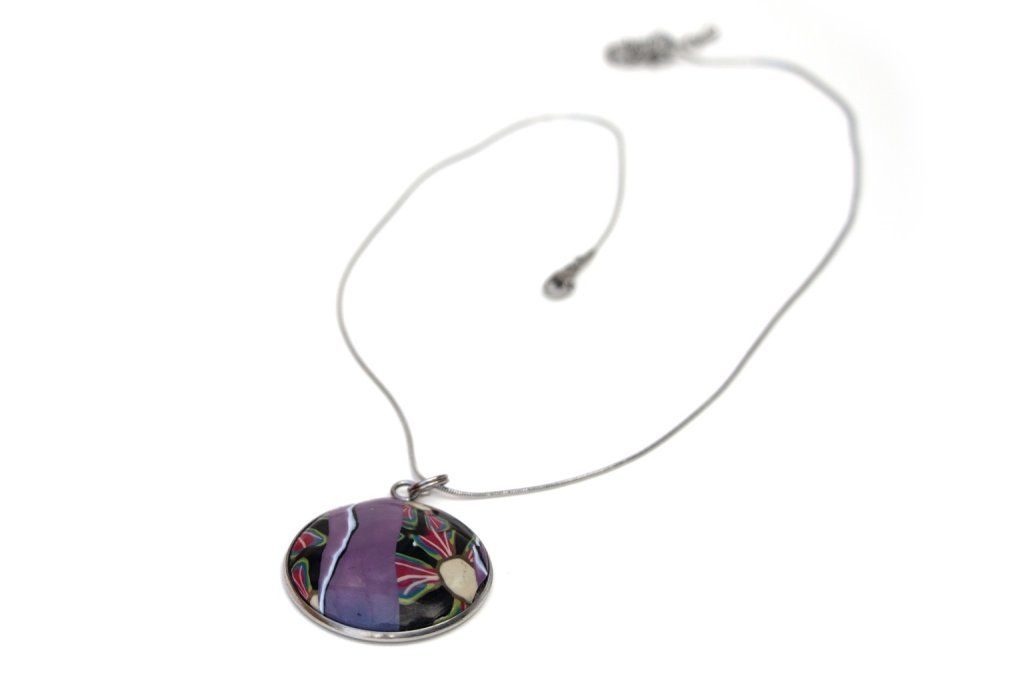 Collier pendentif rond - Collection Nature -