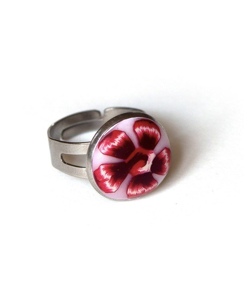 Petite bague ajustable ronde en destockage - collection Nature