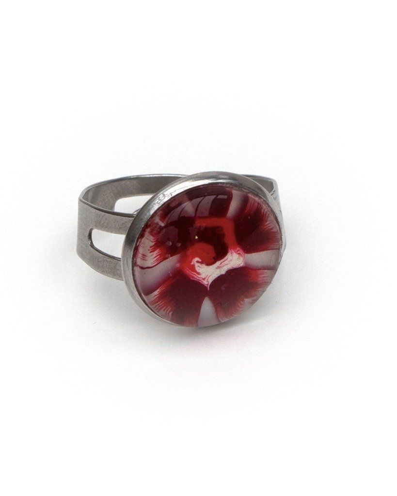 Petite bague ajustable ronde en destockage - collection Nature