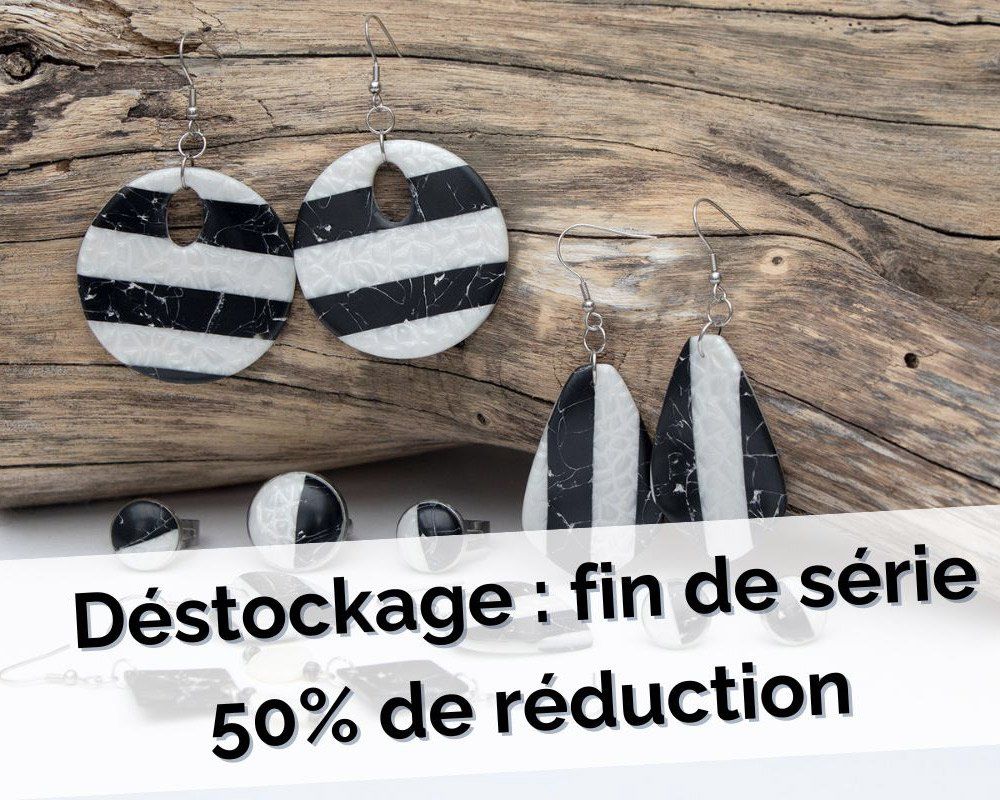 Destockage : les anciennes collections sont à -50% - Collection Imitation - marbre noir et blanc