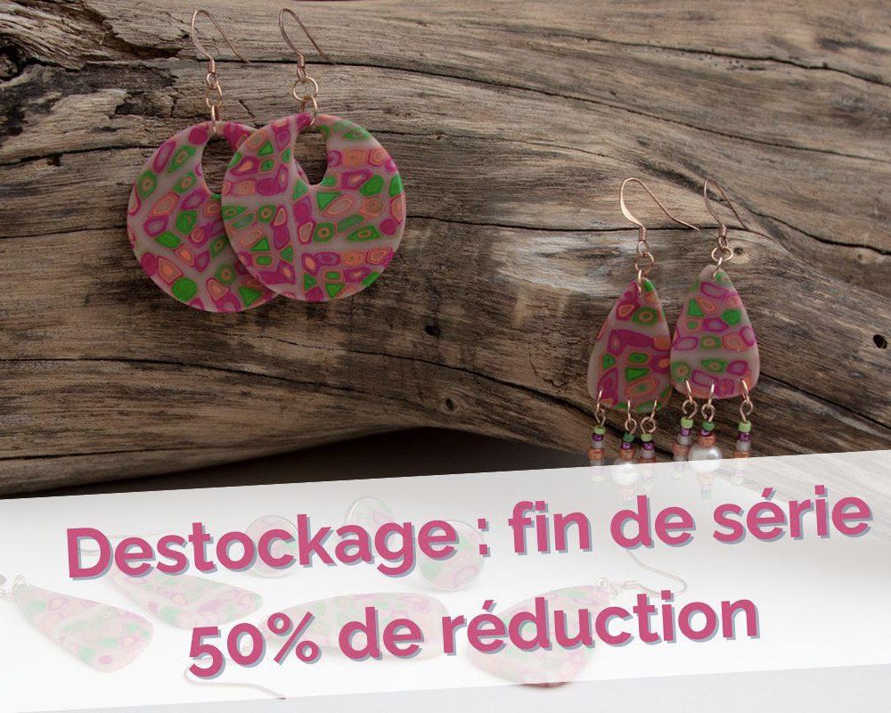 Destockage : les anciennes collections sont à -50% - Collection Géométrie : canne géométrique fuchsia