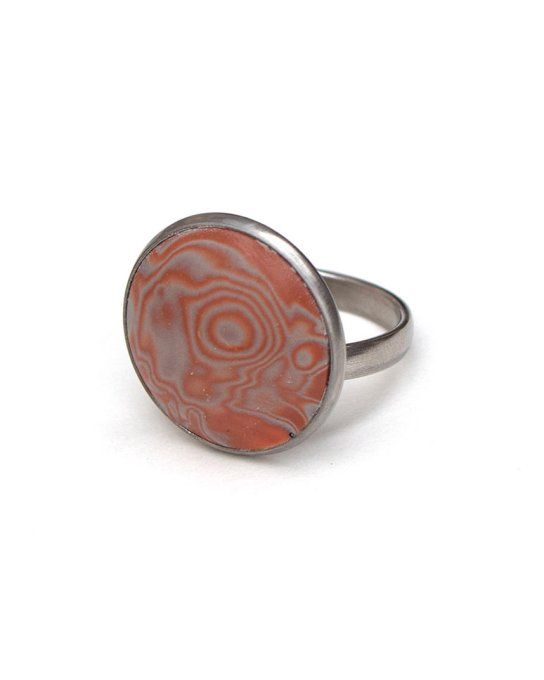 bague reglable grande imitation promotion marron