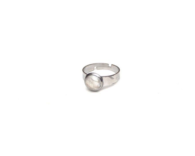 Bague réglable 8mm nacre