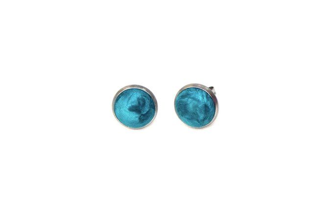 Puce 12mm turquoise