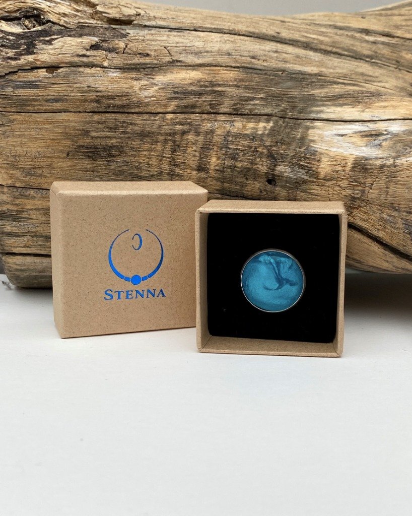 Bague réglable turquoise 26€