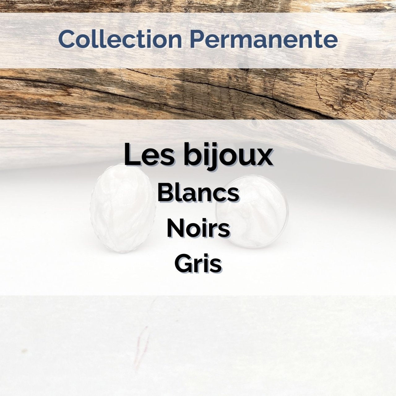 Les bijoux noirs, blancs, argent