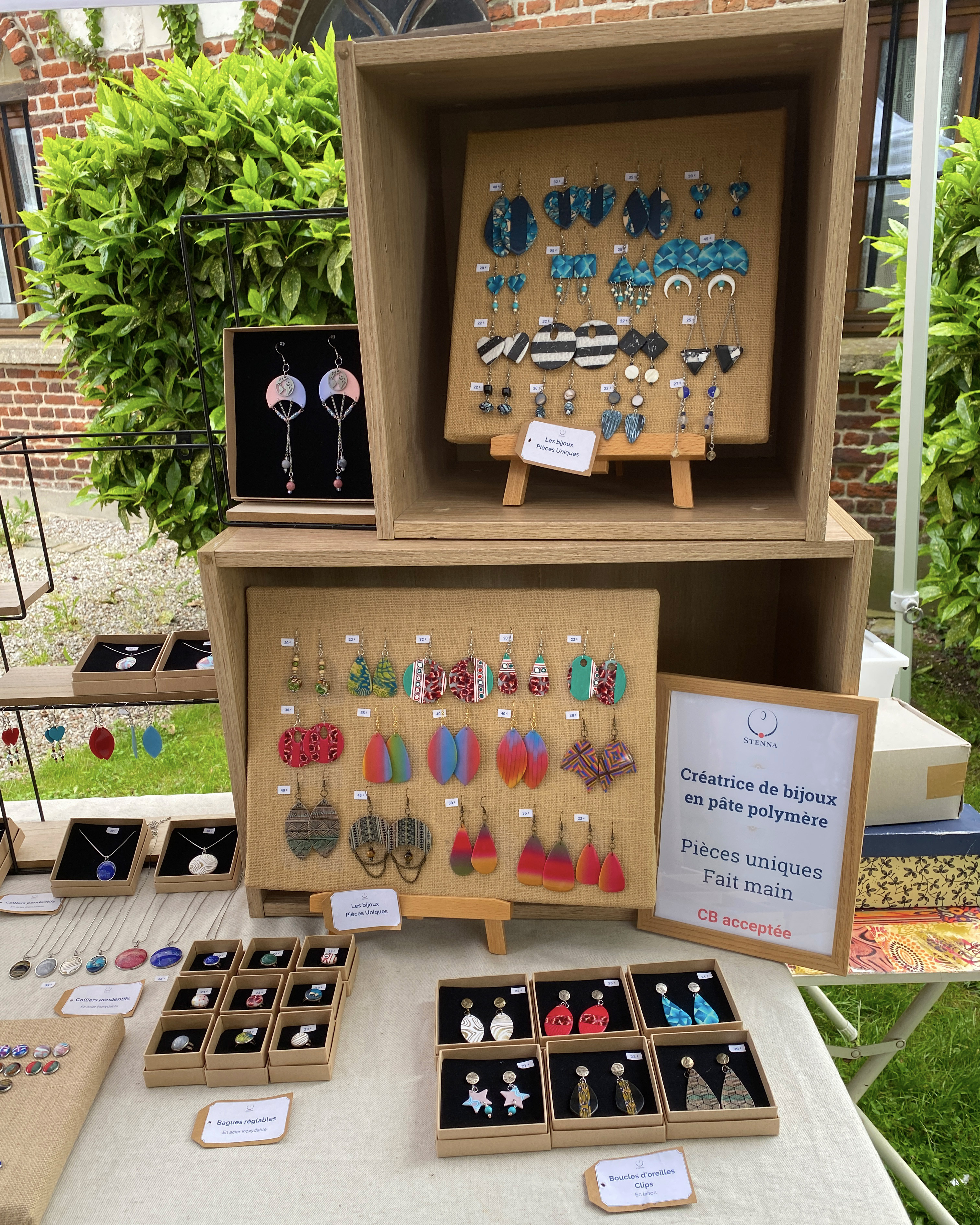 Stenna Bijoux - stand - où me trouver date des marchés de créateurs